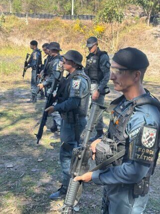 Imagem de compartilhamento para o artigo Policiais da Força Tática de Coxim recebem treinamento de fuzil com o Batalhão de Choque  da MS Todo dia